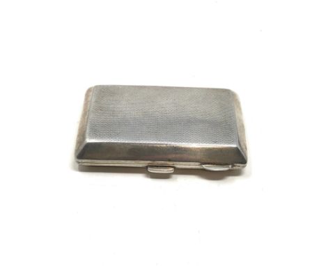 Vintage silver cigarette case weight 65g