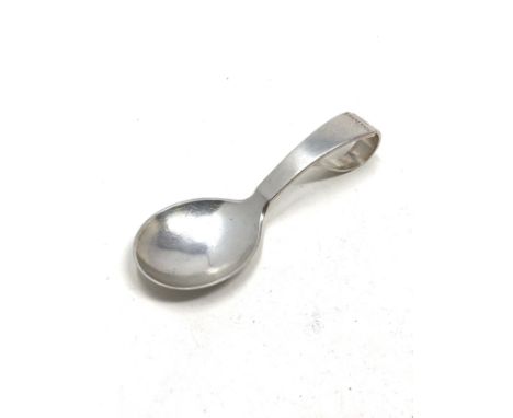 Georg Jensen denmark silver tea caddy spoon measures approx 9.5cm long