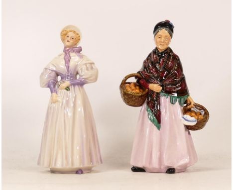 Royal Doulton The Orange Lady HN1759 together with Goebel Gentle Thoughts 1835. 