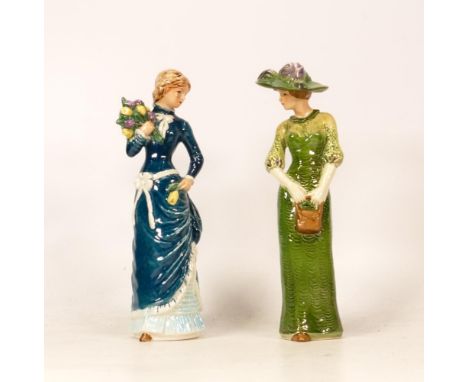 Goebel Lady Figures to include Edwardian Grace &amp; Similar, tallest 21cm(2) 