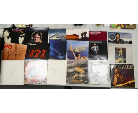 A collection of 1980 Vinyl Lps including Eric Clapton, Supertramp, James Taylor, Bob Dylan, the police, Hall &amp; Oates etc 