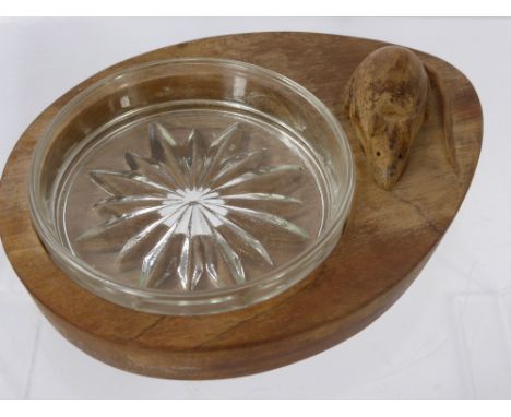 Ben Oxley of Windsor Butter Dish, in the 'Mouseman' style.