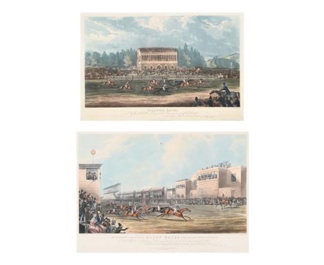 AFTER JAMES POLLARDGOODWOOD; AND ASCOT RACES Aquatints printed in colour and finished by hand. The first by C. Pyall and the 
