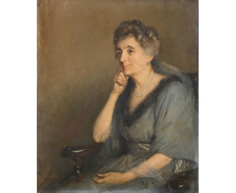 TOM ROBERTS (AUSTRALIAN 1856-1931)PORTRAIT OF MARY LUSHINGTON BERNARD D'OYLY, WIFE OF A. F. BERNARD OF COMBE RALEIGH, HONITON