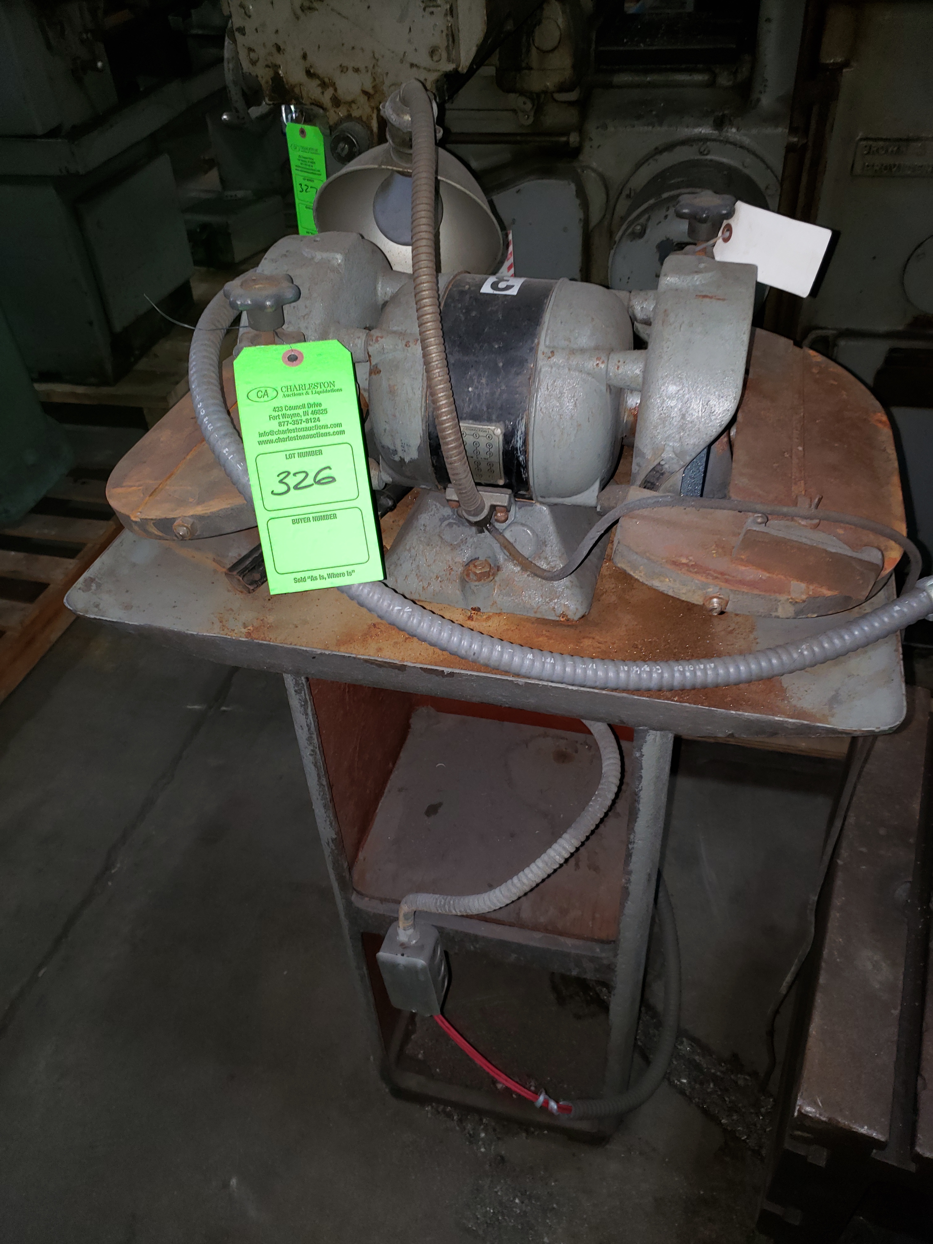 PROSSER CARBIDE 2 WHEEL GRINDER W/STAND ½ HP