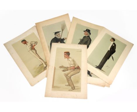 A collection of ten Spy Vanity Fair lithographs, 1884 - 1887, published by Vincent Brooks, Day & Son, including 'Australian C