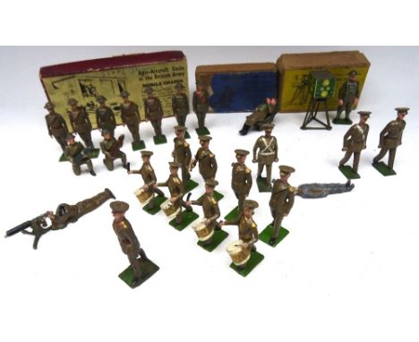 Britains set 1728, Predictor and set 1731 Spotting Chair with Operators in original boxes (Condition Very Good, boxes Good an