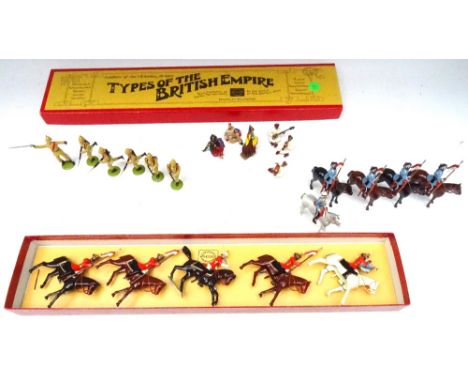 William Hocker set 20, Governor General's Bodyguard in original box (E, box E) and Madras Light Cavalry at the halt, with Imp