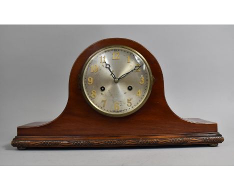 A Mid 20th Century Mahogany Cased Mantle Clock 
