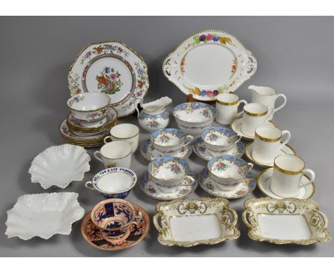 A Collection of Various 19th and 20th Century Ceramics to comprise Part Porcelain Tea Set Decorated with Flowers and Having B