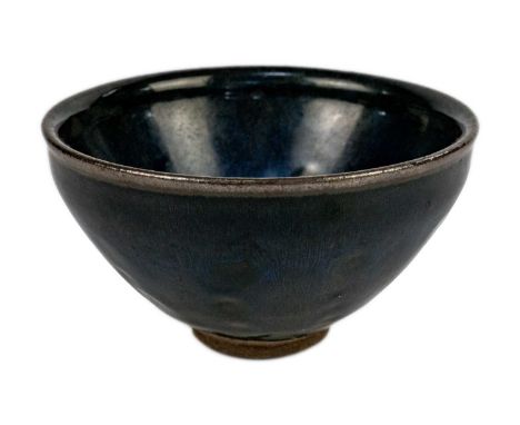 A Chinese lustre glazed stoneware bowl, 20th century. In the Song Dynasty style, height 7cm, diameter 13cm.Light surface wear