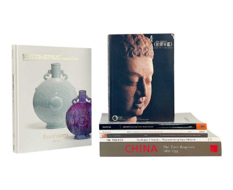 Four Asian sale catalogues and seven reference books & magazines. (11) To include Bonhams 'The Inder Rieden Collection of Fin