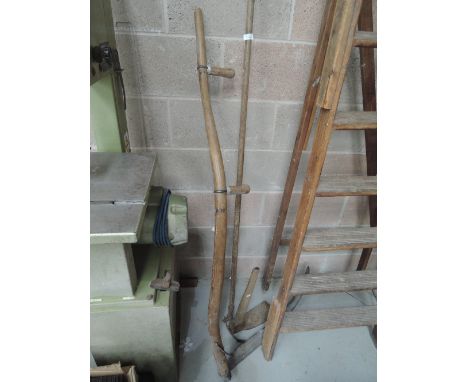 A selection of vintage gardening tools