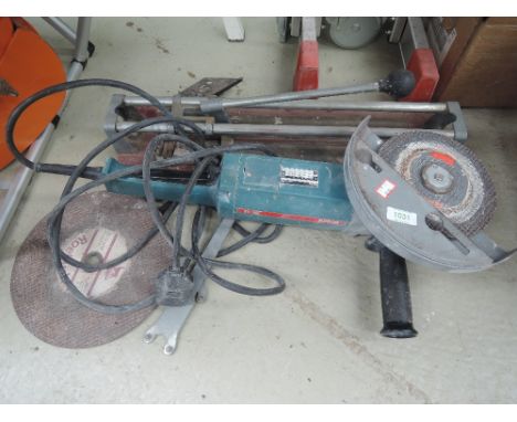 A Bosch disk cutter and tile cutter