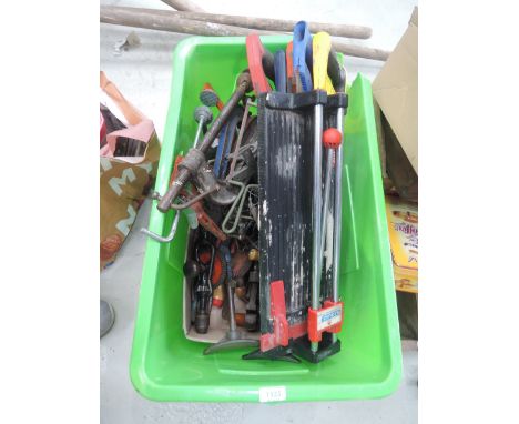 A selection of various tools and selection of clamps 
