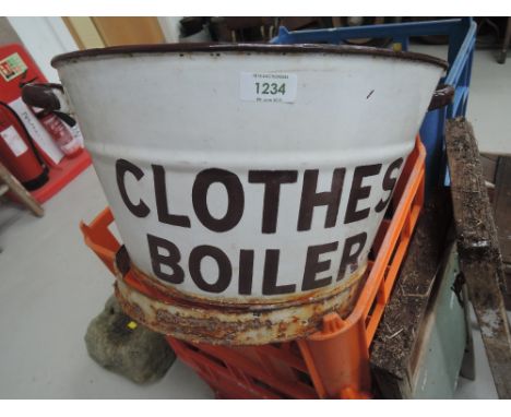 An enamel Clothes Boiler
