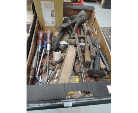 A selection of building and masonry tools