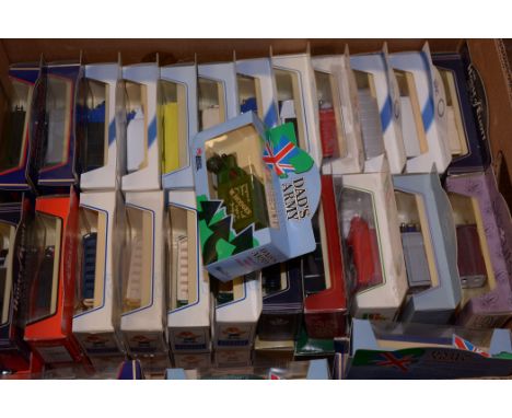 Lledo diecasts, including: "Dads Army", "PG Tips", "RSPCA", "The House of Eliott", all in bubble packs. (53)