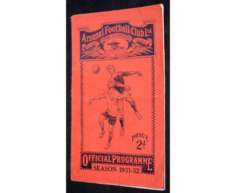 International football programme: England vs Spain at Highbury (Arsenal) December 9, 1931, inc annotations to team sheet.