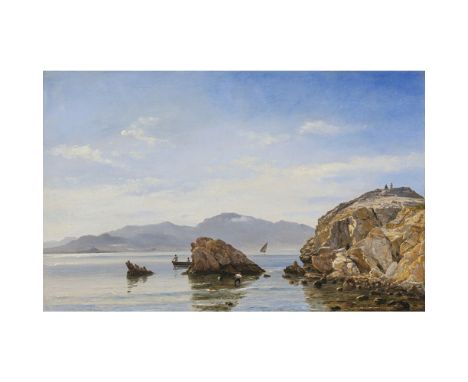 Emanuel (Carl Frederik Emanuel) Larsen 1823 Kopenhagen - 1859 ebenda  Küstenlandschaft  R. u. signiert, Ortsbezeichnung Marse