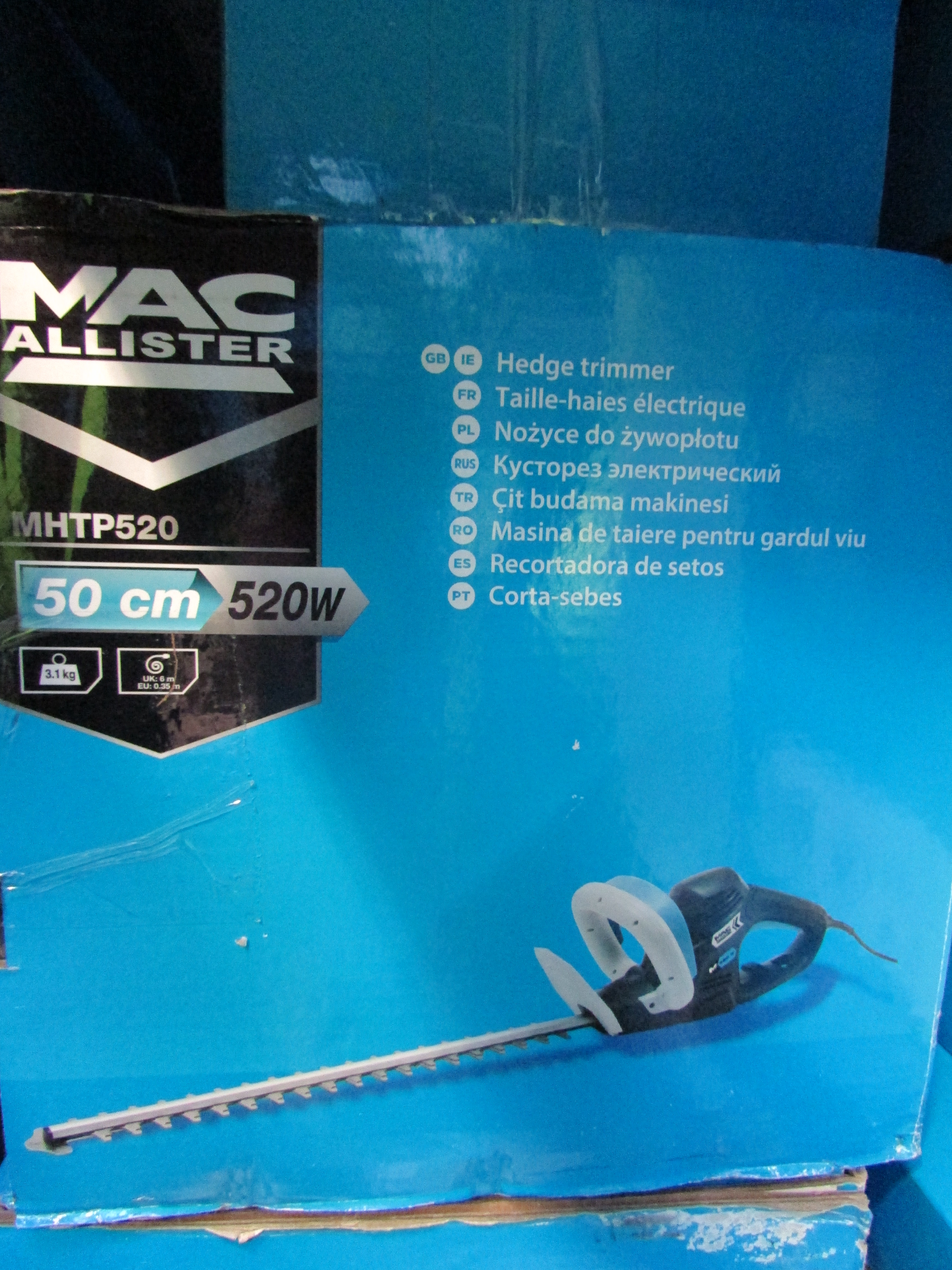 mac allister hedge trimmer mhtp520