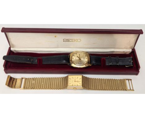 A gents Rotary quartz watch together with a gents Seiko automatic watch