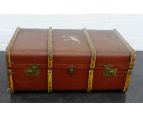 Wooden bound trunk /  case
