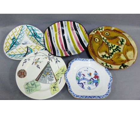 Quantity of late 19th / early 20th century Staffordshire plates, (5) 