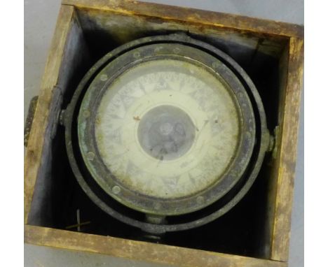 Sharman of Belfast ships compass 