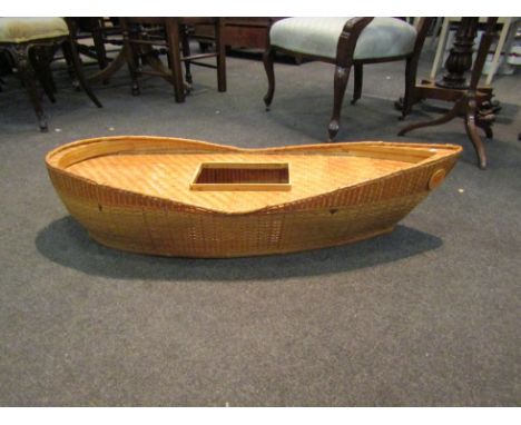 A Steiff wicker ark, 98cm long