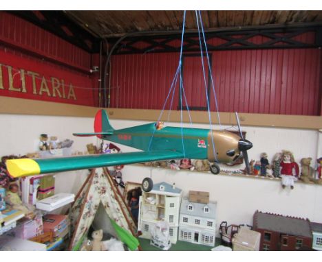 A radio controlled aeroplane with Carson Reflex Stick 2 control. 138cm wingspan 