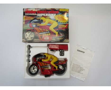 A boxed Corgi Radio Controlled Honda Superbike