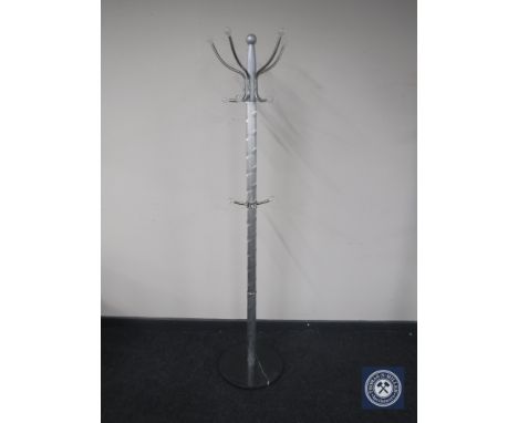 A contemporary hat and coat stand 
