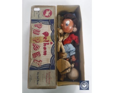 A boxed Pelham puppet  CONDITION REPORT: The box is the correct one (Noddy). Some wear and tear to label. Puppet generally in