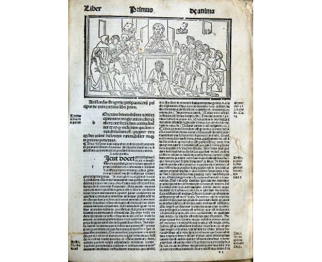 ARISTOTELES -- THOMAS AQUINAS. Divi Thome Aquinatis in libru[m] de a[n]i[m]a Aristotelis expositio magistri Dominici de fland