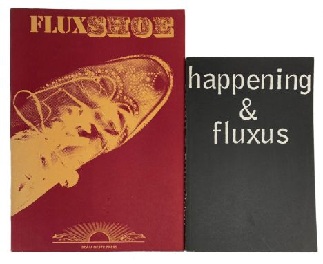 FLUXUS -- (FRIEDMAN, K. &amp; M. WEAVER). Fluxshoe. Cullompton, Beau Geste Press, 1972 4°. Owrps. -- H. SOHM, hrsg. Happening