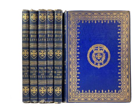 ROBERTS, D. &amp; G. CROLY. The Holy Land, Syria, Idumea, Arabia, Egypt and Nubia. Lond., Day &amp; Son, 1855-56. 6 vols. W. 