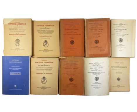 COPTIC -- KROPP, A.M. Ausgewählte koptische Zaubertexte. Geleitwort v. J. Capart. Vorrede v. W.E. Crum. Brux., 1930-31. 3 vol