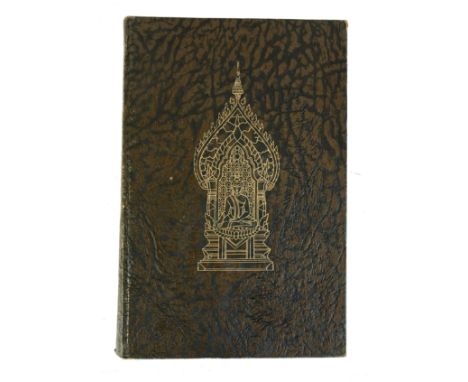 BUDDHISM -- DÖHRING, K. Buddhistische Tempelanlagen in Siam. Bangkok, (etc.), 1920. 3 vols. Lge-8º. W. many plts. Obrds. (Som