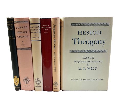 HESIODUS. Fragmenta Hesiodea. - Works and days - Theogony. - Ed. w. proleg. &amp; comm. by R. Merkelbach &amp; M.L. West. (19