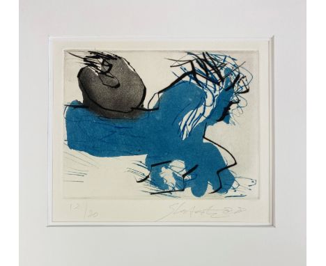 LATASTER, Ger (1920-2012). (Untitled composition). 1988. Cold. etching and aquatint. 150 x 190 mm. Signed, dated &amp; numb. 
