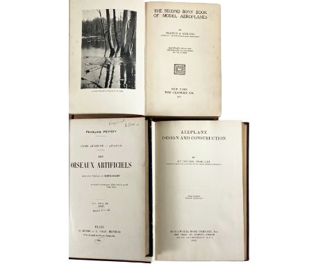 PEYREY, F. Les oiseaux artificiels. Avec une préf. de Santos-Dumont. Par., 1909. W. ill. Cont. h. mor. w. owrps. bound up. (S