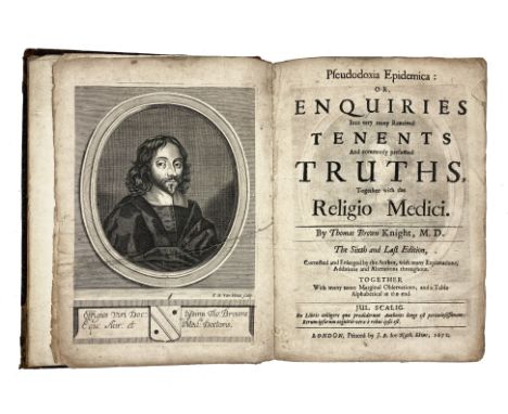 BROWN, Th. Pseudodoxia Epidemica: or, Enquiries Into very many Received Tenents and commonly presumed Truths. 6th and last ed