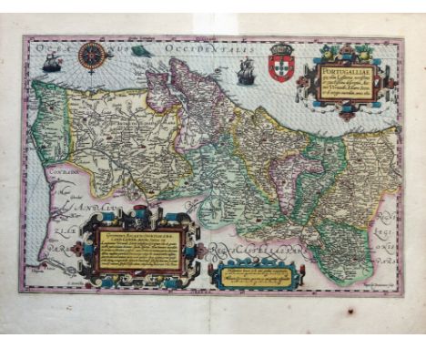PORTUGAL -- "PORTUGALLIÆ quæ olim Lusitania, noviisima et exactissima desriptio, Auctore Vernando Alvaro Secco, &amp; de inte