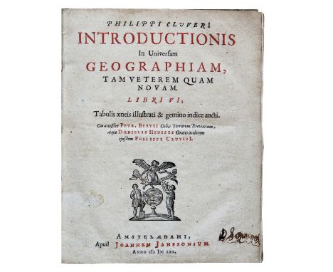 CLUVERIUS, Ph. Introductionis in Universam Geographiam, tam Veterem quàm Novam libri VI. Amst., J. Janssonius,1661. (8), 142;