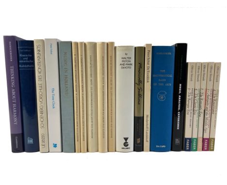 SACHS, K.-J. Der Contrapunctus im 14. und 15. Jh. 1974. Ocl. w. dust-j. -- A. SCHOENBERG. Vorschule des Kontrapunkts. (1977).