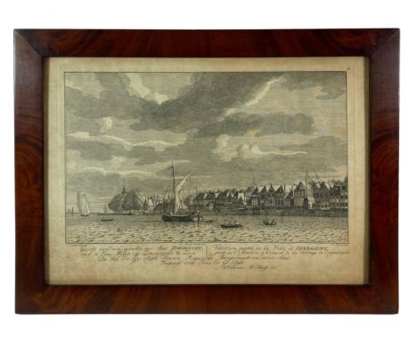 LOW COUNTRIES -- DORDRECHT -- "GEZICHT van een gedeelte der Stad Dordrecht, van de Tras-Molen op Zwijndrecht te Zien/VÜE d'un