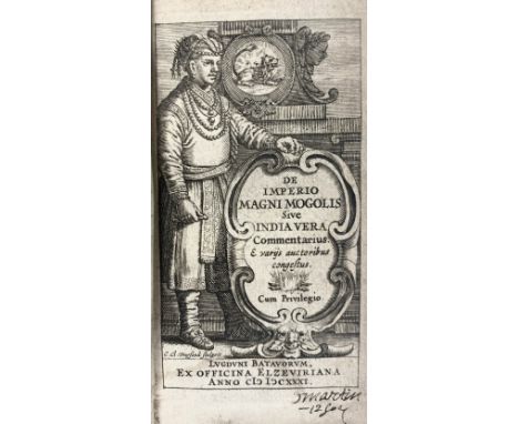 INDIA -- (LAET, J. de). De imperio Magni Mogolis sive India vera commentarius. Ex variis auctoribus congestus. Leiden, Elzevi
