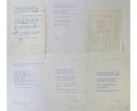 BÜCH, B. Collection of handwritten and typescript poems (for the greater part 'voor Leo' [=Leo van Maris]). (1973-79). Tog. 1