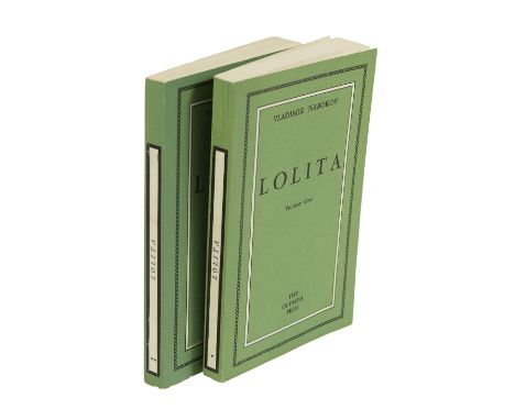 NABOKOV, V. Lolita. Paris, The Olympia Press, (1955). 2 vols. 188, (2); 223, (1) pp. Sm-8°. Or. green wrps.&nbsp;NOTE:This co